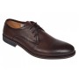 Pantofi barbati maro, eleganti din piele naturala perforata - 027M